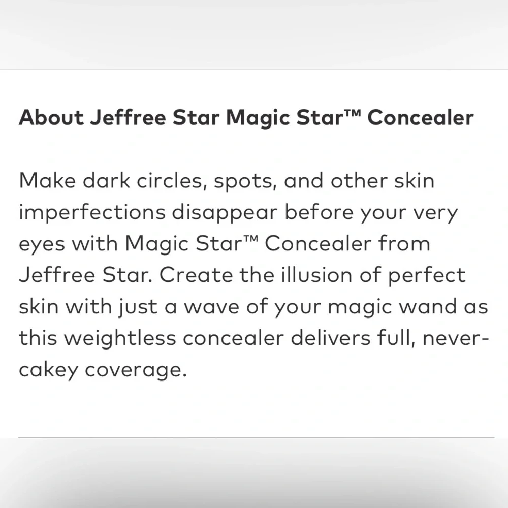 Jeffree Star Magic Star Concealer - (C15.25) - Picture 4 of 4